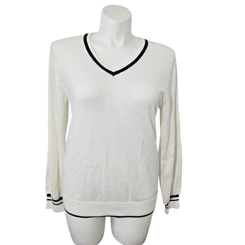 Nautica women's V-Neck Cotton Sweater - Size L
